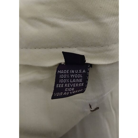 Vintage ralp lauren PURPLE LABEL women size 6 wool pants brown 24 waist gingham - Picture 10 of 11